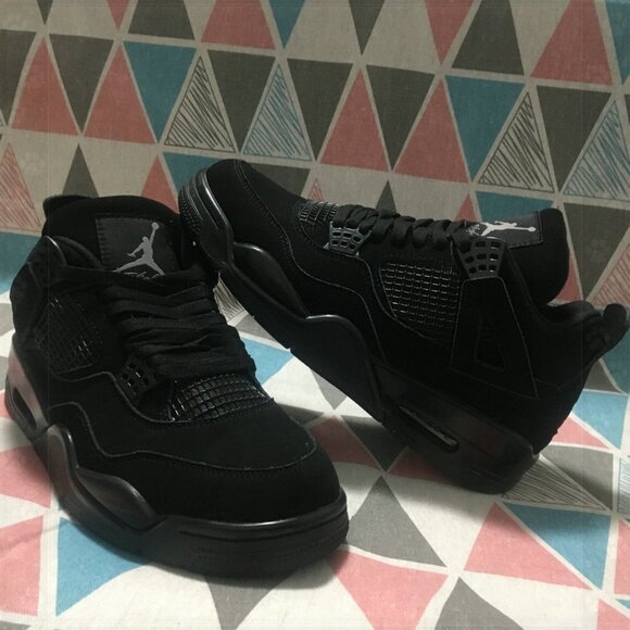 Black cat air Jordan 4 retro - Picture 2 of 5